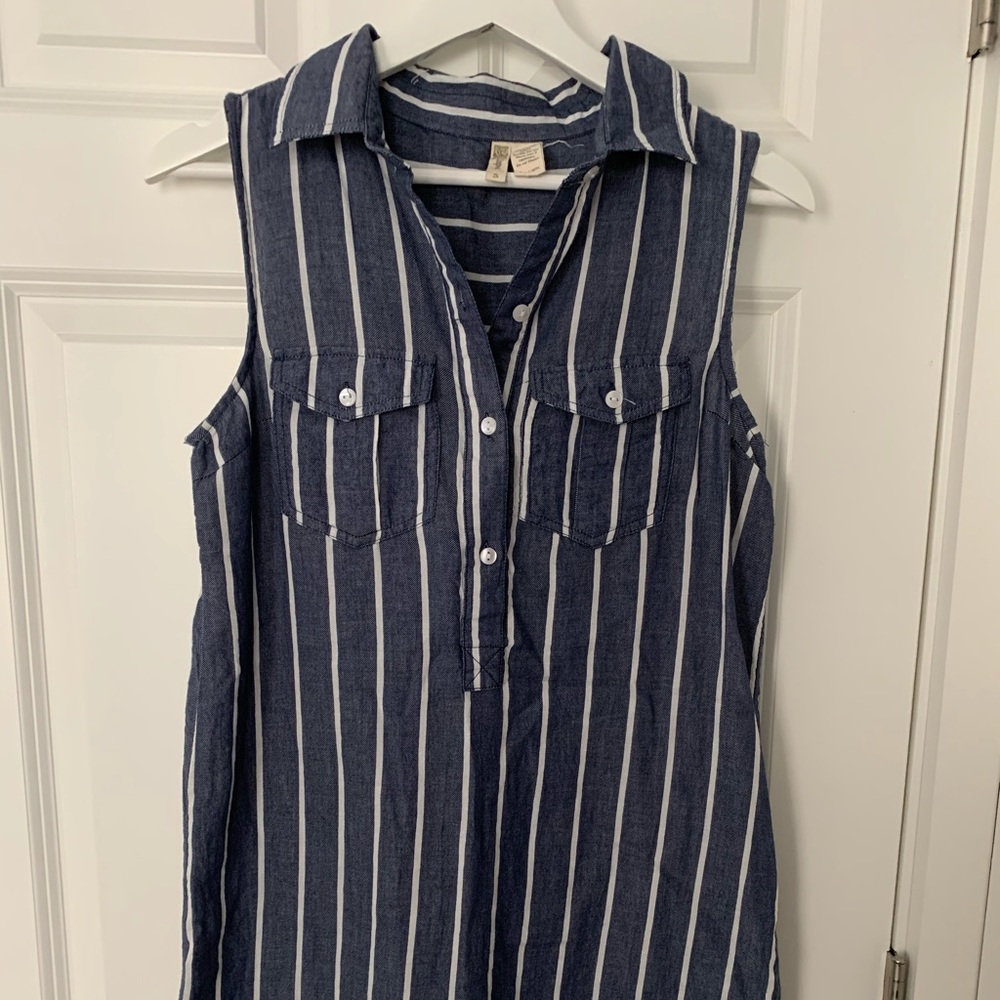 Chambray Stripe Dress